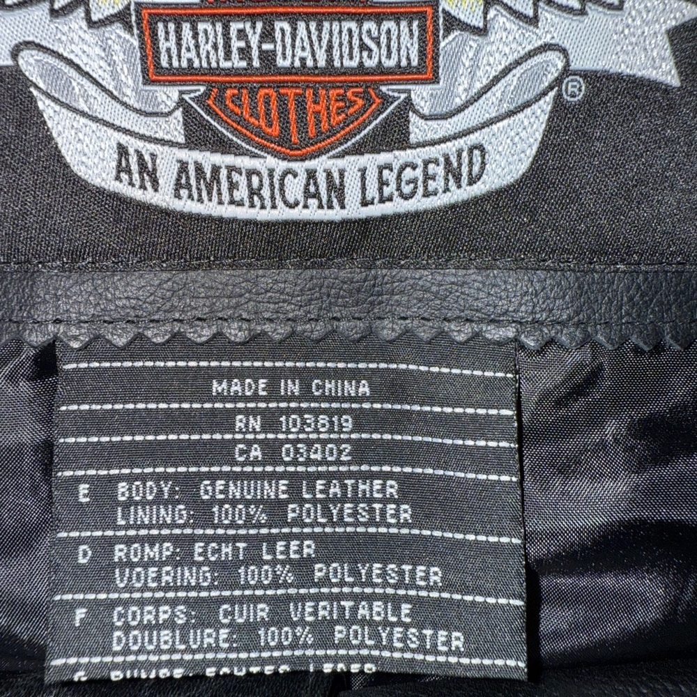 Harley-Davidson Black Leather Jacket - Picture 11 of 15